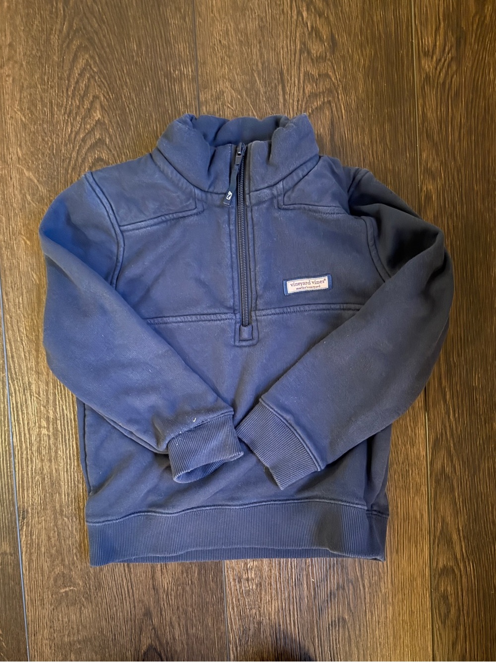 Vineyard Vines Kids Shep Shirt Navy Half-Zip Fleece Pullover Sz 6